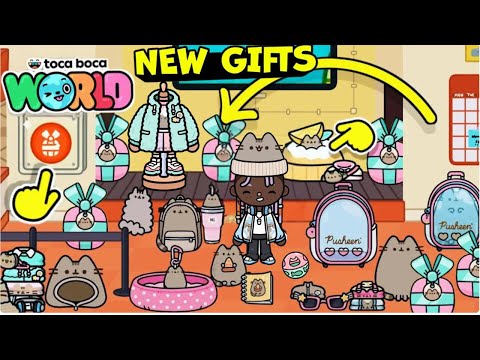 ALL LIMITED GIFTS WITH PUSHEEN! TOCA BOCA WORLD 🌎 ♥️