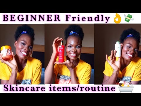 Affordable, beginner Skincare items/routine Nigeria. intensional, under 5k skincare routine 👍