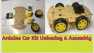 Arduino 4WD Robot Car Kit Unboxing & Assembling Process | Arduino Car Chassis @technologyguide5