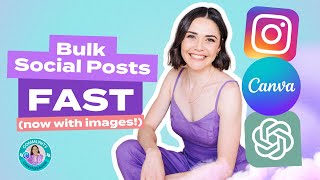 Create Bulk Social Media Posts FAST with *unique images* | Canva Bulk Create Tutorial