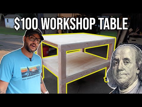 Build a Simple Sturdy Workshop Table On a Budget 