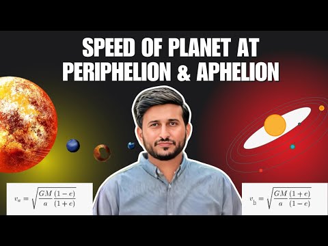 Speed of Planet at Periphelion and Aphelion