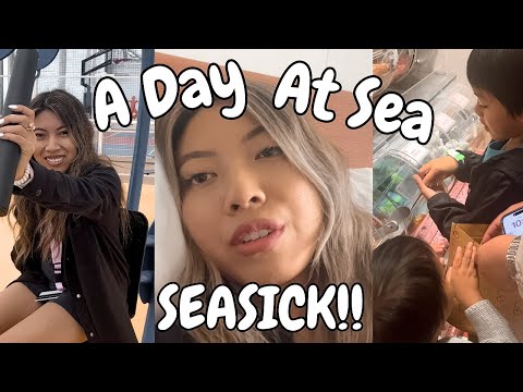 CARNIVAL CRUISE FIRST FULL DAY AT SEA AND I AM SEASICK! | Cruise Vlog Day 2
