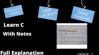 Learn C with notes || CodeWithParv