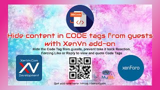 Xenforo 2 - Hide content in CODE tags from guests