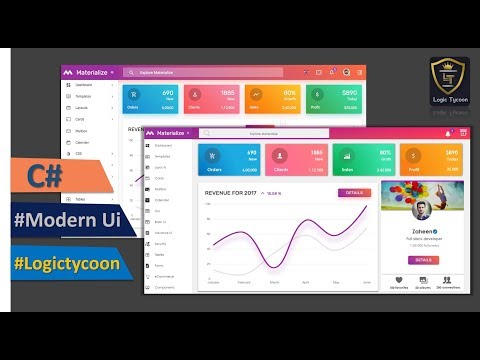 C#-Designing a material desktop application