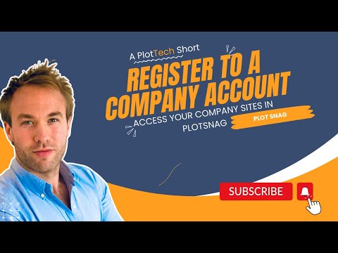 Series 4 Ep 24 | How to Register for a Company Account on PlotSnag | PlotTech Shorts