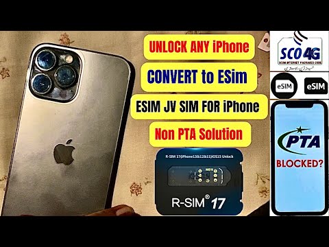 ESIM JV SIM TUTORIAL | SCOM FOR JV IPHONE | NEW ESIM JV SIM | NON PTA SOLUTION ANY IPHONE