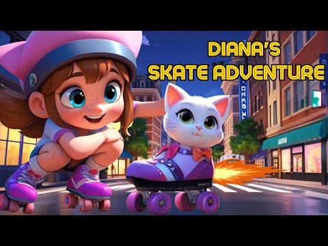 Diana's Skate Adventure : English Kids Stories | Bedtime Story #childrensstory