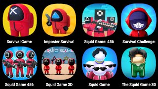 Survival Game, Imposter Survival, Squid Game 456, Craft Survival, Survial Challenge, Squid Game 3D