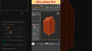 how to add a straight edge by slice plane modifier | #sunilrawat3d #3d #3dsmax  #shortsvideo