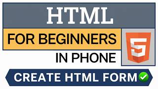 How To Create a simple Form using HTML || Html for beginners || Html basics learning