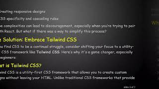 Mastering CSS for React: A Beginner's Guide to Tailwind CSS