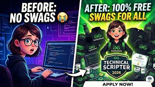 🚨 GeekforGeeks Technical Scripter 2026 🤯 Free Swags for Everyone + Paid Internship! #geekforgeeks