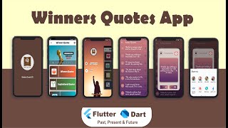 Overview of Winners Quotes App | Made with flutter