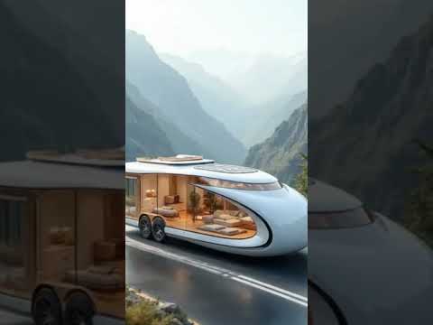 The Future of Travel: Ultra-Modern Glass-Walled Motorhome | Luxury on Wheels