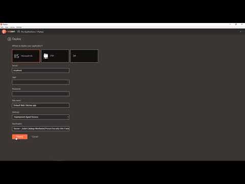 Deploy your application using Radzen