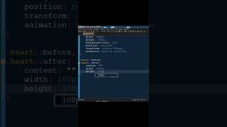Heart Animation with CSS #shirtsfeed #shortvideo #webdevelopment  #coding #frontend #webdesign