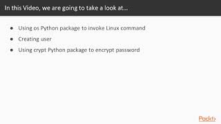 Enterprise Automation with Python: Creating Users Using Python| packtpub.com