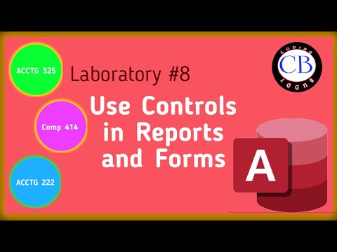 Project 8 Use Controls in Reports and Forms
