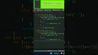 Pattern || For loop With Conditional if & else #coding #forloop #java #cwp @CodeWithparas-h94
