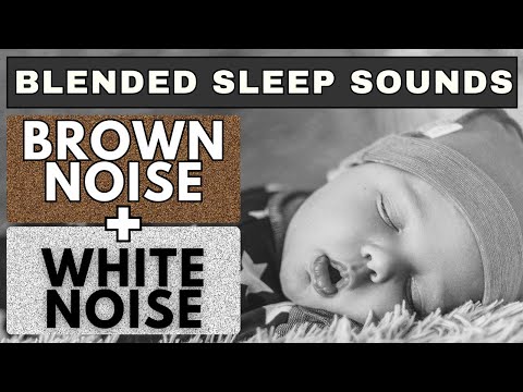 Baby's Lullaby: Brown Noise and White Noise for a Peaceful Slumber | 10 hour black screen