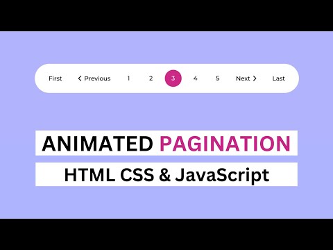 How To Make Animated Pagination Using HTML CSS And JavaScript | upCoding