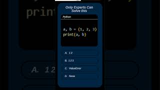 Only Coding Masters Can Solve This! 🔥 Write Your Answer in the Comments! python exercise #shorts