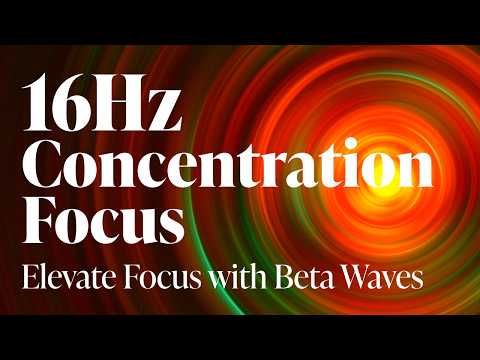 16Hz | Concentration Focus: Study Marathon with Deep Beta Waves