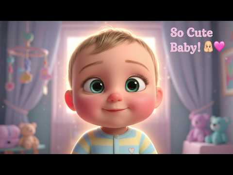 Sweet Newborn Baby Rhyme 👶 | Hello Little Baby 🌙✨ | New Born Baby Song | Kids Nursery Rhyme