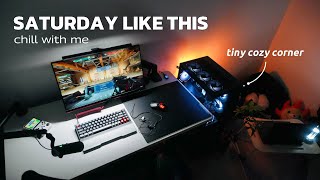 Gaming Vlog 🎮 Saturday Chill ☁️ Valorant & Retro Games | TEMU Cozy Corner Quick Tour