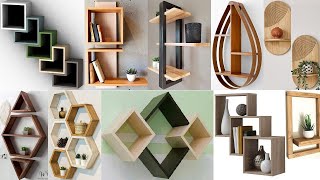 Stylish wall mounted wooden shelf design ideas for your home décor / Wall décor and wall art ideas