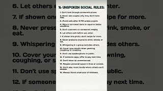 16 Unspoken Social Rules You Break Without Realizing