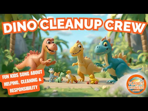 Dino Cleanup Crew | Fun Kids Song About Helping, Cleaning & Responsibility