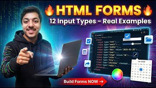 HTML Forms Masterclass: All 14 Input Types (text, checkbox, date, color + more!) | Goose Codes