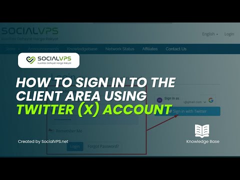How to Sign In to the Client Area Using Your Twitter (X) Account – Fast & Secure Access