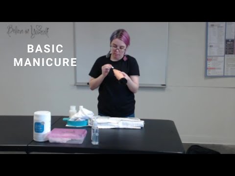 Manicure Service for Michigan State Board Practical Exam