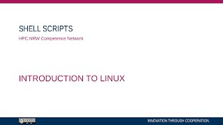 Introduction to Linux in HPC (Part 09/14) - Shell Scripts