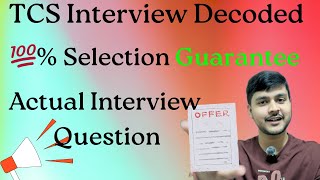 Crack TCS Interview with these MOST Repeating Question