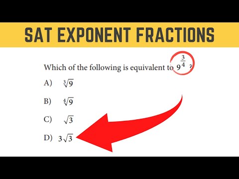 SAT Exponents | Fractional Exponents Explained (2021)