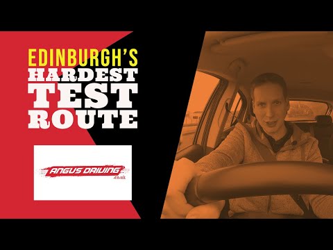 Is This Edinburgh's Toughest Driving Test Route? Corstorphine Section of Currie Route AngusDrivng