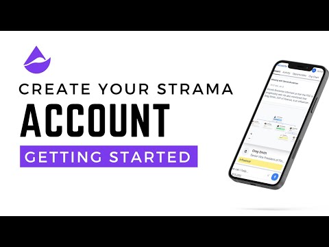 Getting Started: Create your Account with Strama #salesforce #salescloud