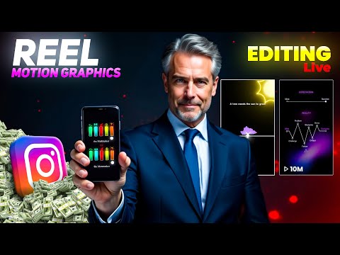 ✨ Trending Reels Live Editing ✅ | Motion Graphics Design in Mobile | (Don't Miss)