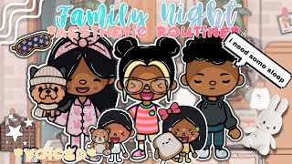 Toca Aesthetic Family Night Routine💤🌥️🧸✨| Toca Boca | Toca_Gohar1