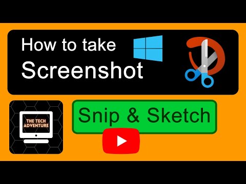How to take screenshots using Snip & Sketch. ✅ #snip&sketch