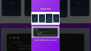 Card Zoom Effect Using HTML & CSS ✨ | Viren Codes #shorts