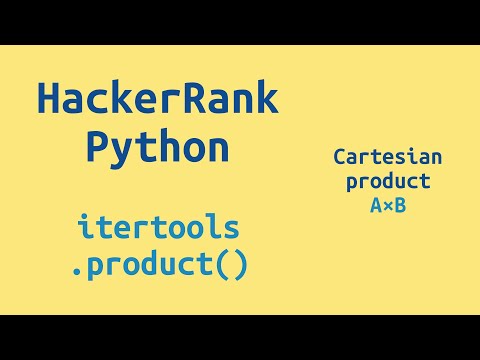 28. HackerRank Python Preparation - itertools.product() - Challenge Solution