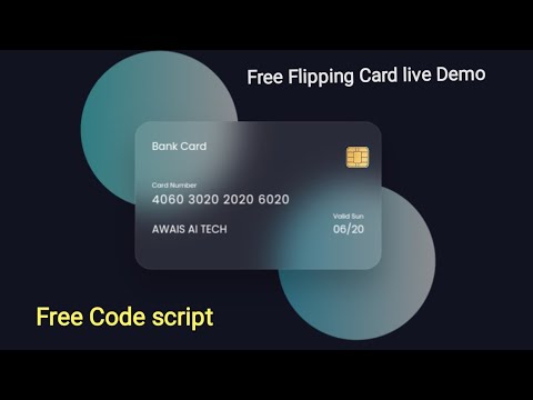 How to Create Animated Flipping Card UI Design with HTML CSS [Free Code]