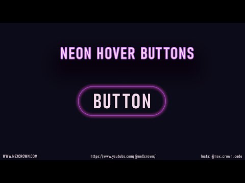 Create Futuristic Neon Buttons with Hover Glow | HTML & CSS