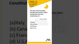 Indian Polity- preamble borrowed from #upsc #upsccse #upsc2023 #indianpolity #uppcs